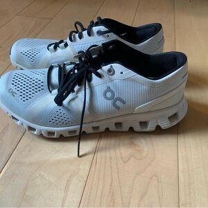 On Running Cloud X Black and White Shoes